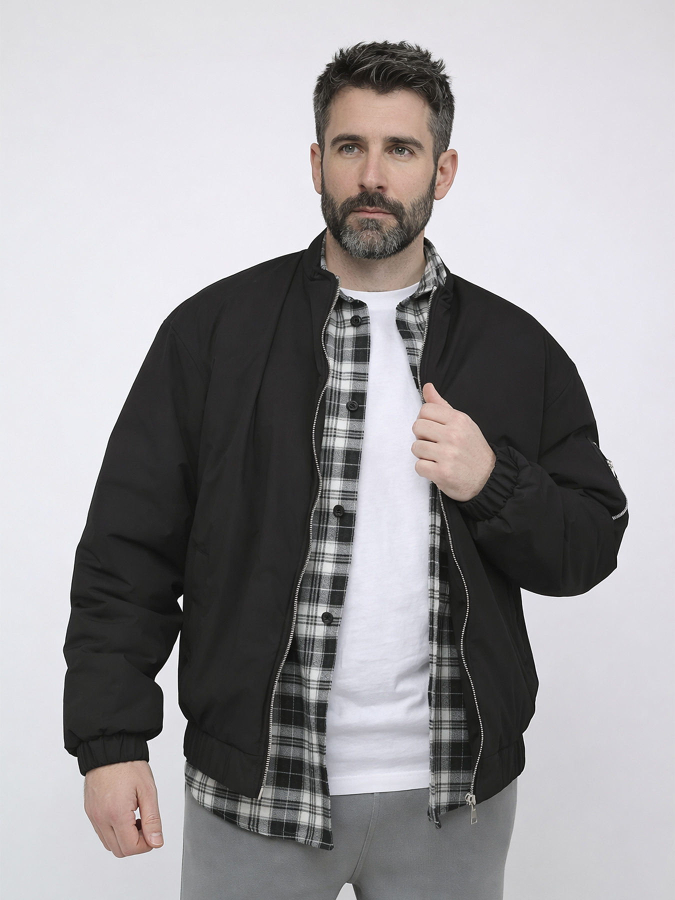 Куртка чоловіча  колір чорний ЦБ-00291110 модель ЦБ-00291110 Фото