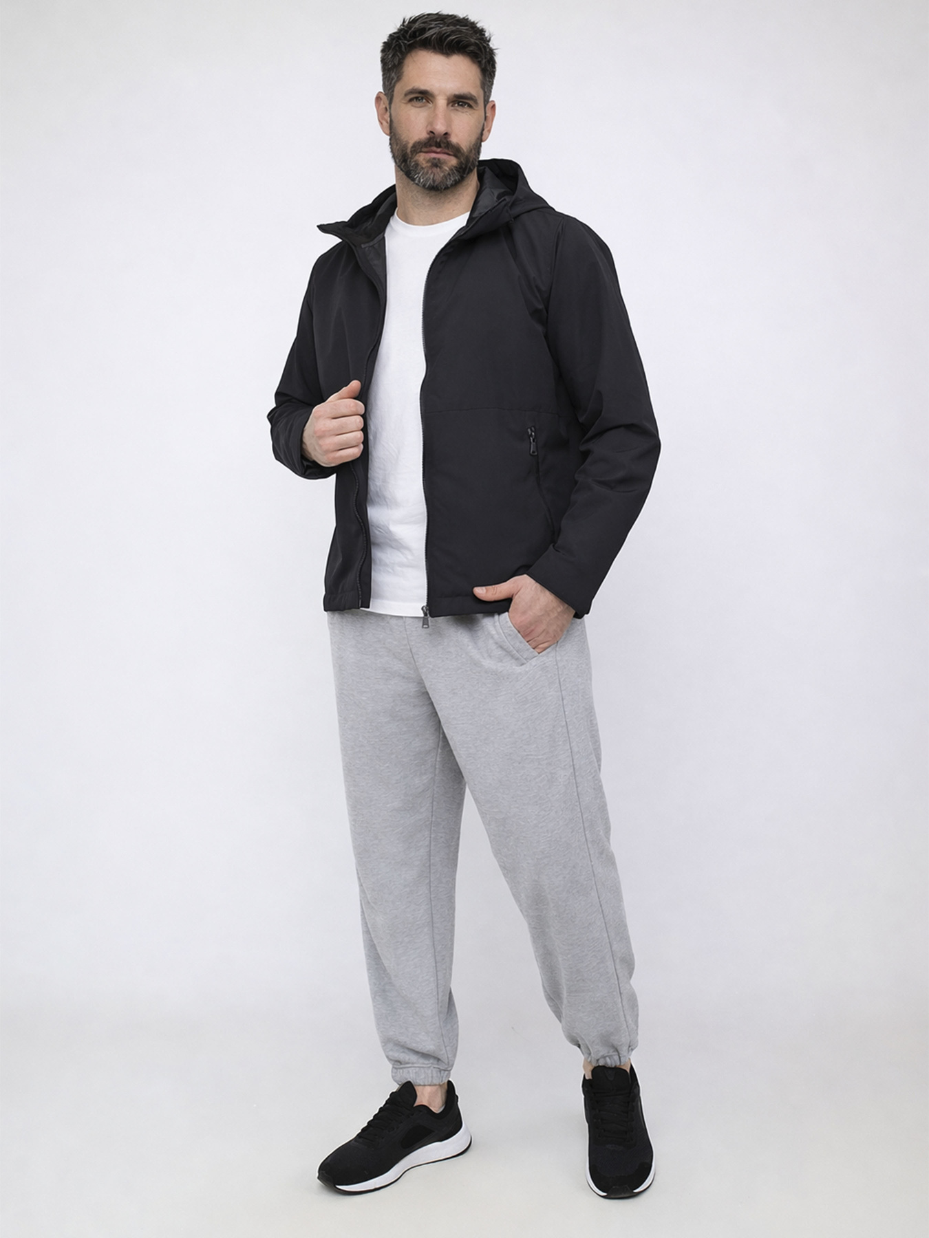 Вітровка чоловіча  колір чорний ЦБ-00291111 модель ЦБ-00291111 Фото