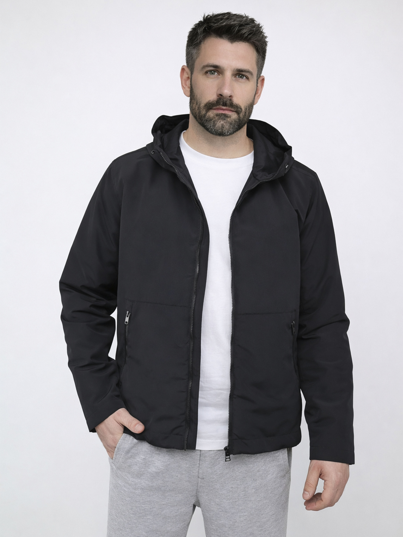 Вітровка чоловіча  колір чорний ЦБ-00291111 модель ЦБ-00291111 Фото