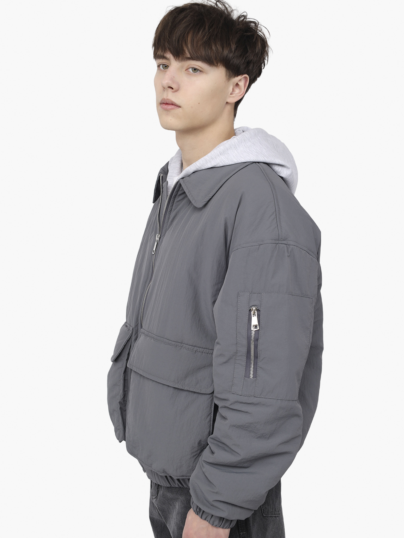 Куртка чоловіча  колір сірий ЦБ-00291112 модель ЦБ-00291112 Фото