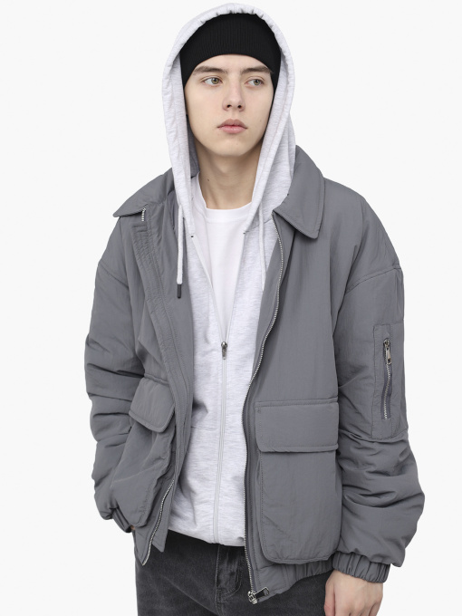 Куртка мужская  цвет серый ЦБ-00291112 модель ЦБ-00291112 Фото