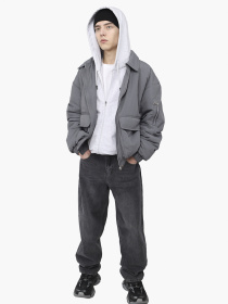 Куртка чоловіча  колір сірий ЦБ-00291112 модель ЦБ-00291112 Фото