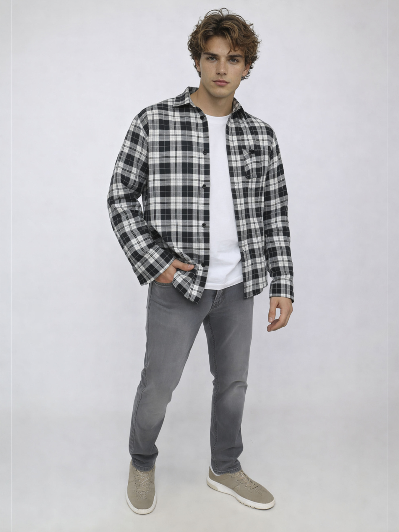 Джинсы мом YUKI модель ЦБ-00291201 Фото