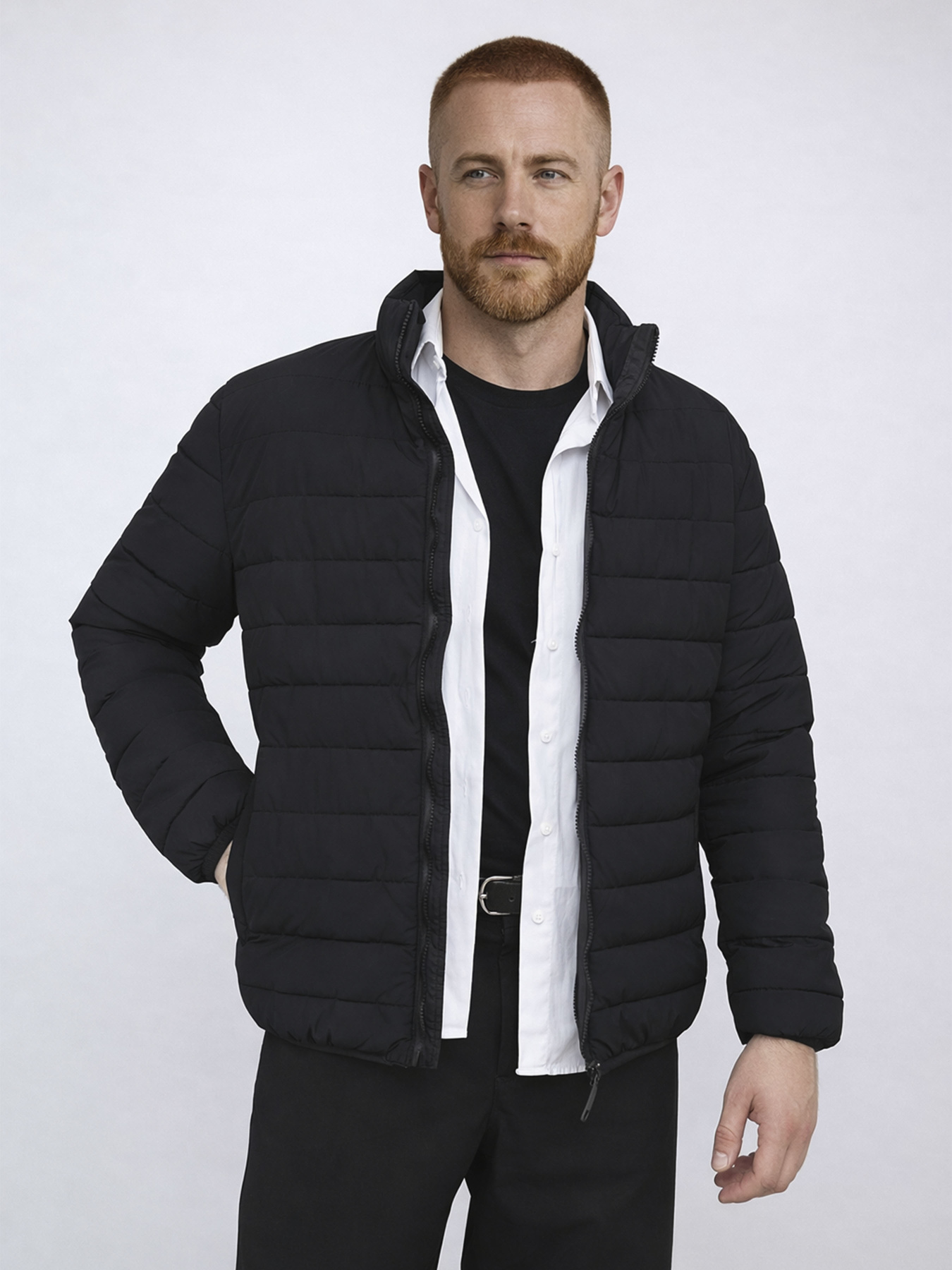 Куртка чоловіча  колір чорний ЦБ-00291301 модель ЦБ-00291301 Фото