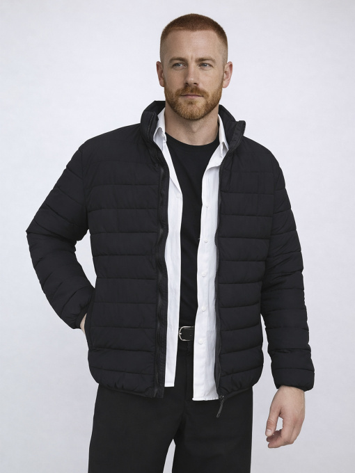 Куртка чоловіча  колір чорний ЦБ-00291301 модель ЦБ-00291301 Фото