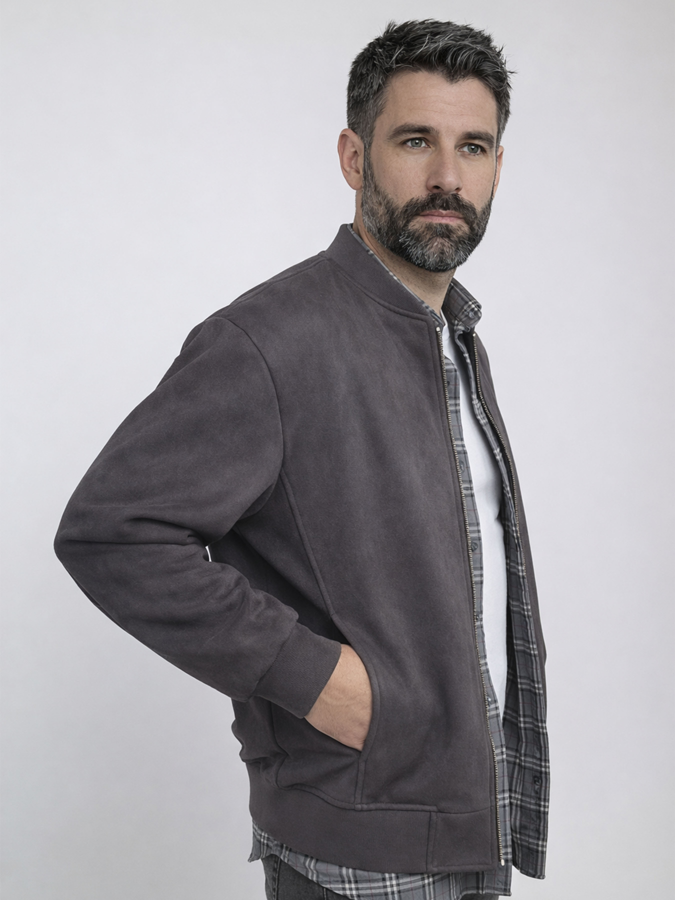 Куртка мужская  цвет серый ЦБ-00291305 модель ЦБ-00291305 Фото