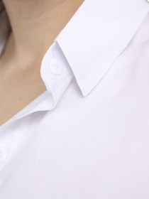 Сорочка з довгим рукавом жіноча  колір білий ЦБ-00291418 модель ЦБ-00291418 Фото