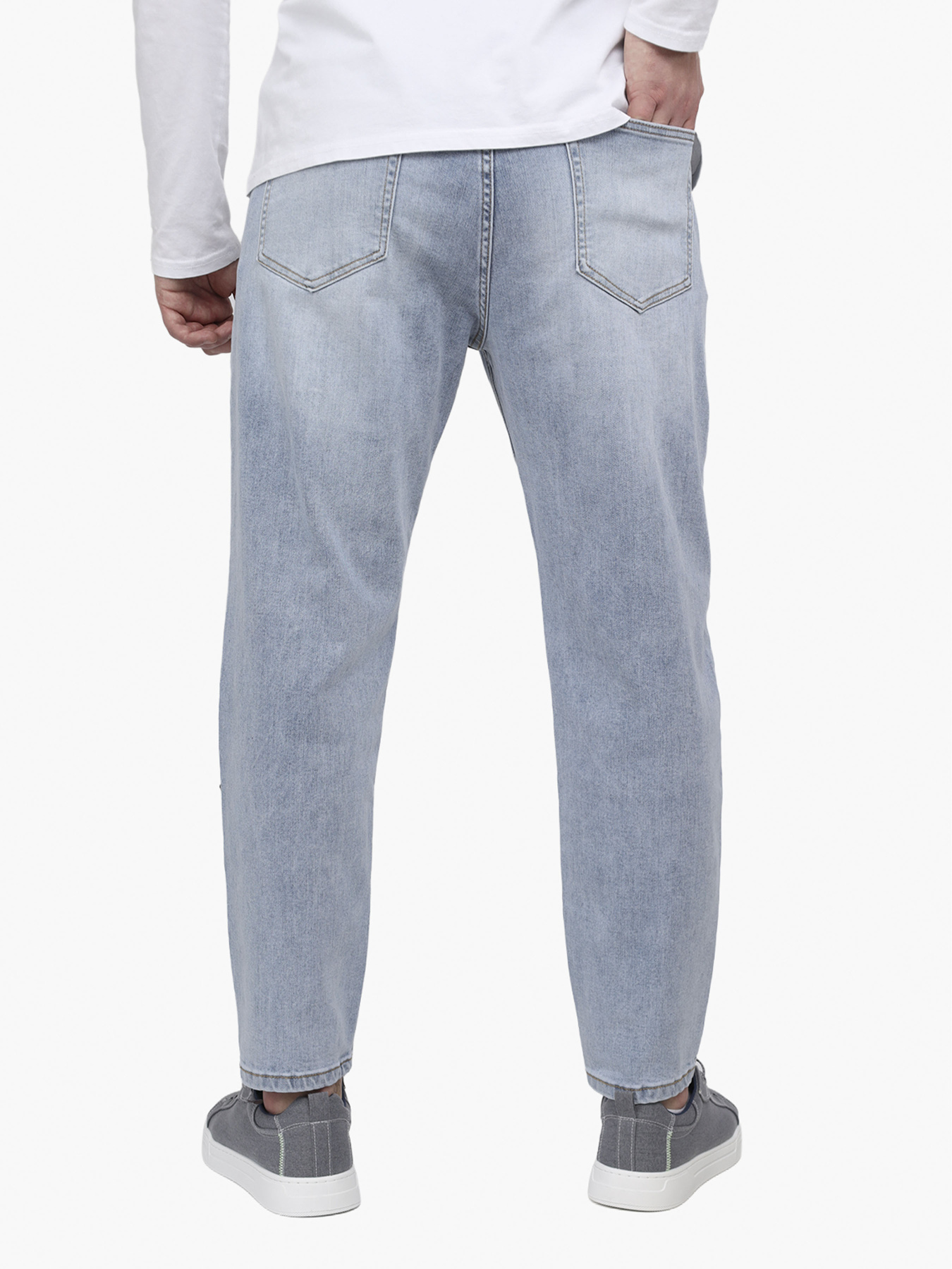 Джинсы carrot мужские  цвет голубой ЦБ-00291873 модель ЦБ-00291873 Фото
