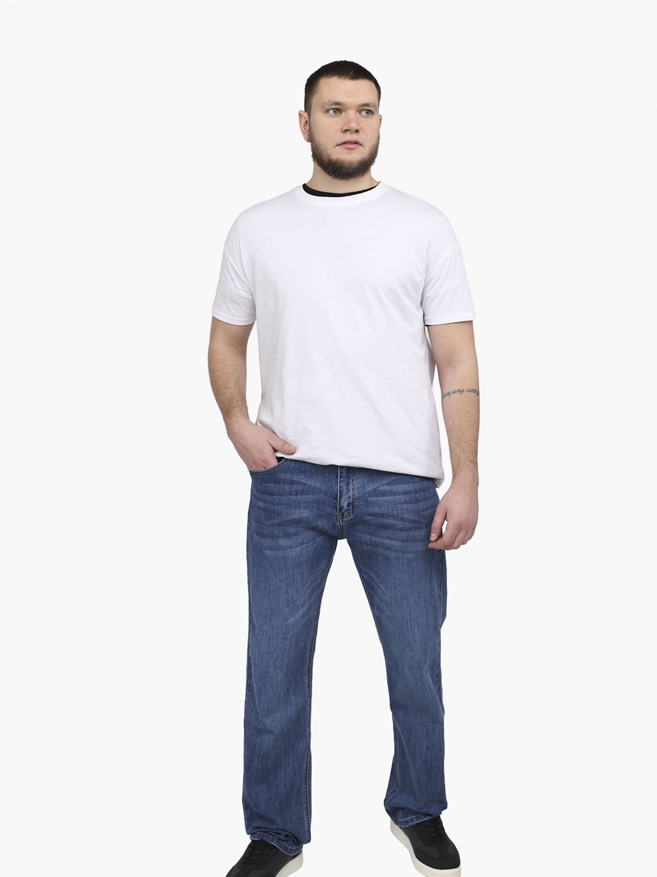 Джинсы regular мужские  цвет синий ЦБ-00291876 модель ЦБ-00291876 Фото