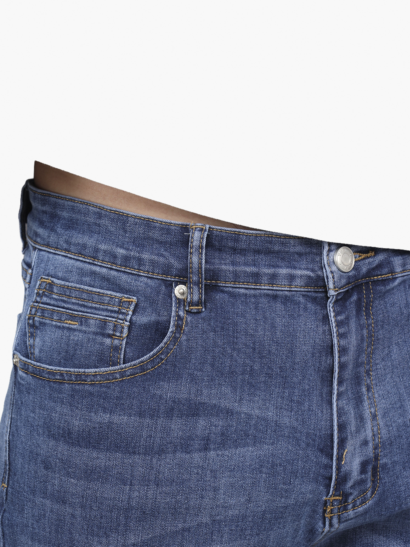 Джинсы regular мужские  цвет синий ЦБ-00291876 модель ЦБ-00291876 Фото