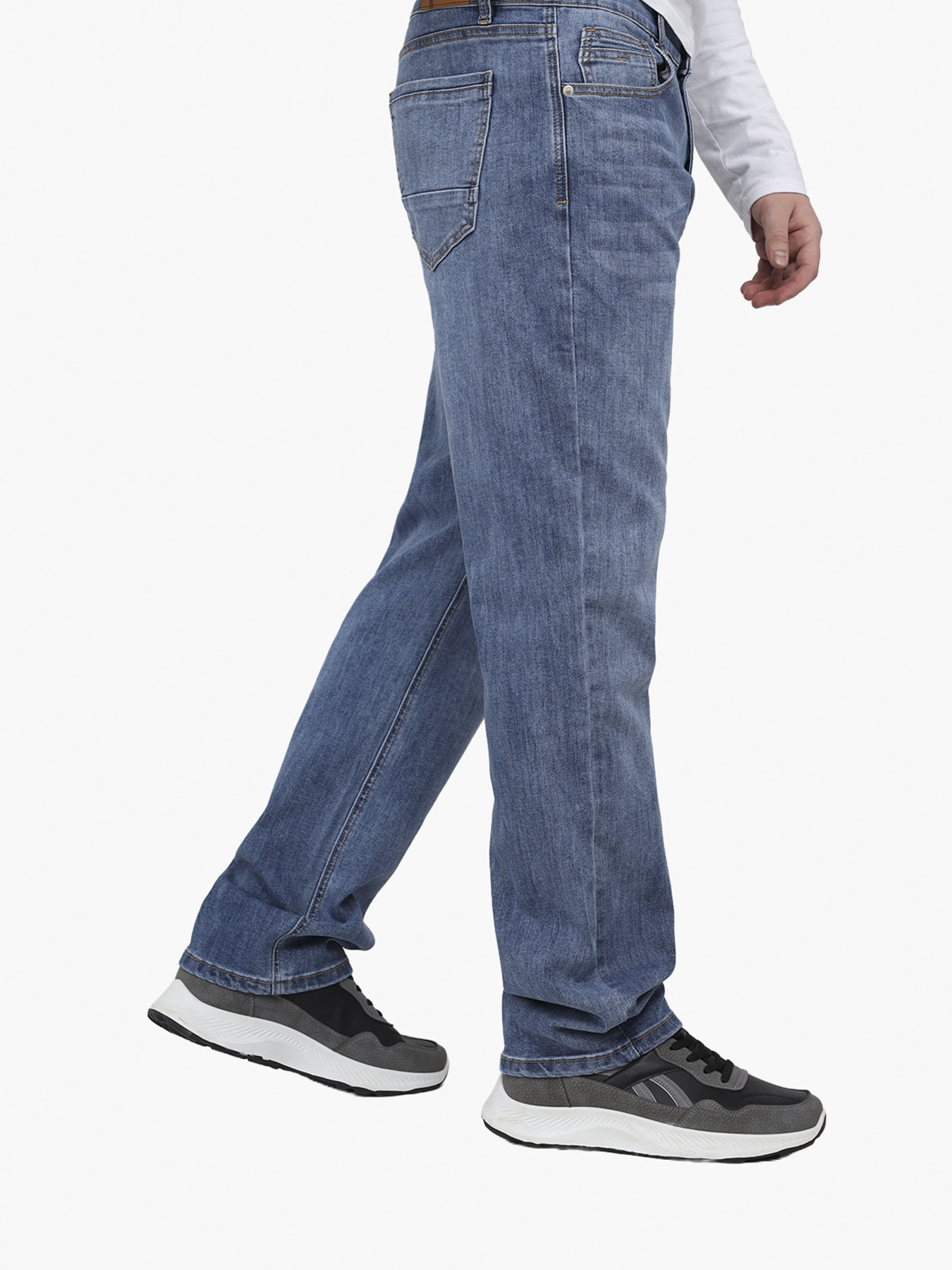 Джинсы regular мужские  цвет голубой ЦБ-00291877 модель ЦБ-00291877 Фото