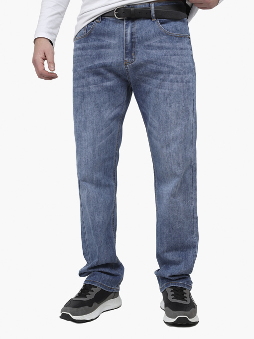 Джинсы regular мужские  цвет голубой ЦБ-00291877 модель ЦБ-00291877 Фото