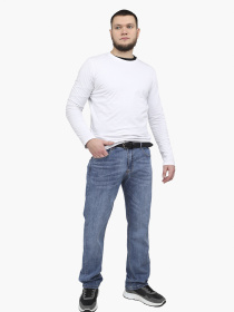 Джинсы regular мужские  цвет голубой ЦБ-00291877 модель ЦБ-00291877 Фото