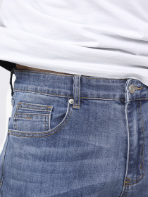 Джинсы regular мужские  цвет голубой ЦБ-00291877 модель ЦБ-00291877 Фото