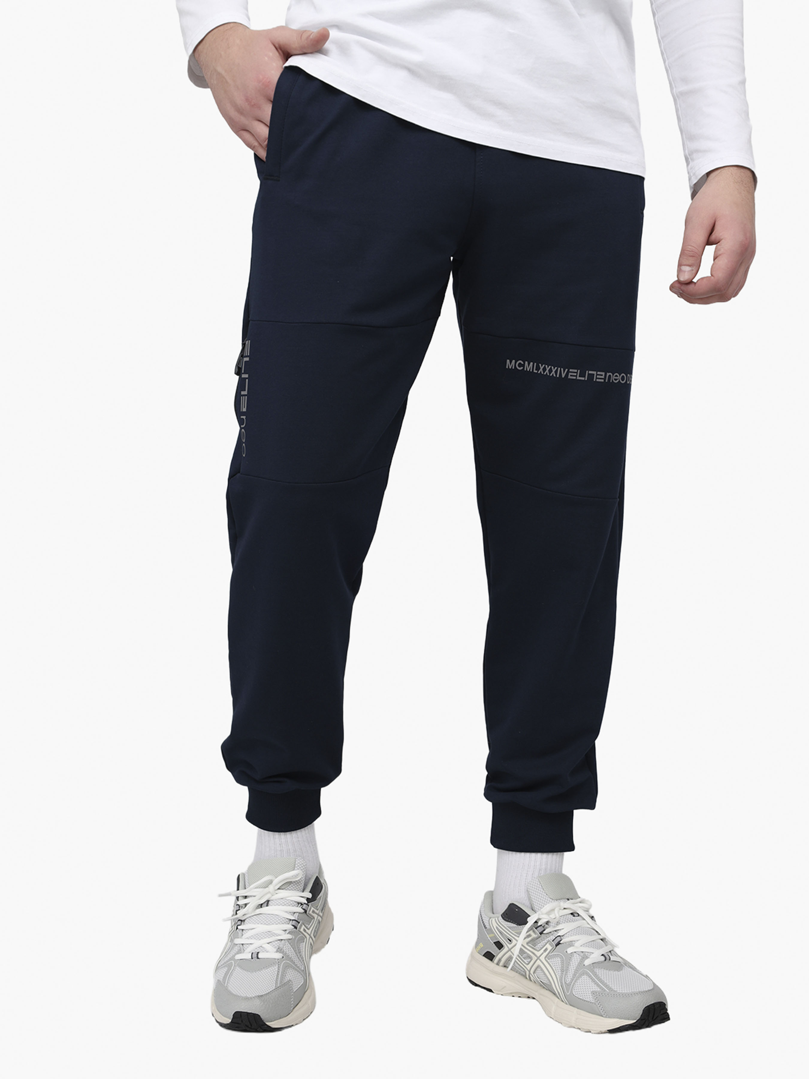 Бавовняні Чоловічі Спортивні штани YUKI  (CB-00291967) колір синій