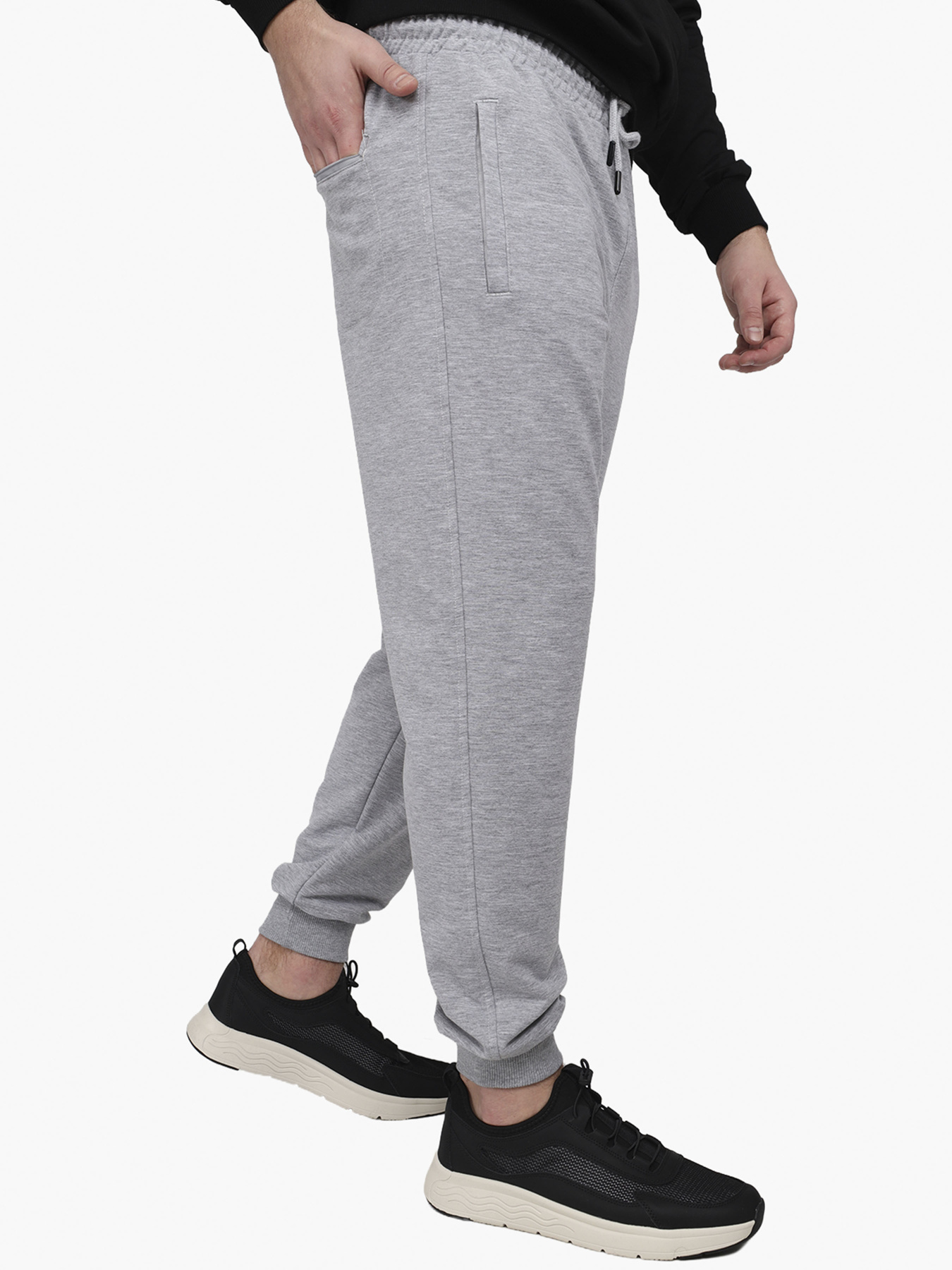 Штани спортивні чоловічі  колір світло-сірий ЦБ-00291969 модель ЦБ-00291969 Фото
