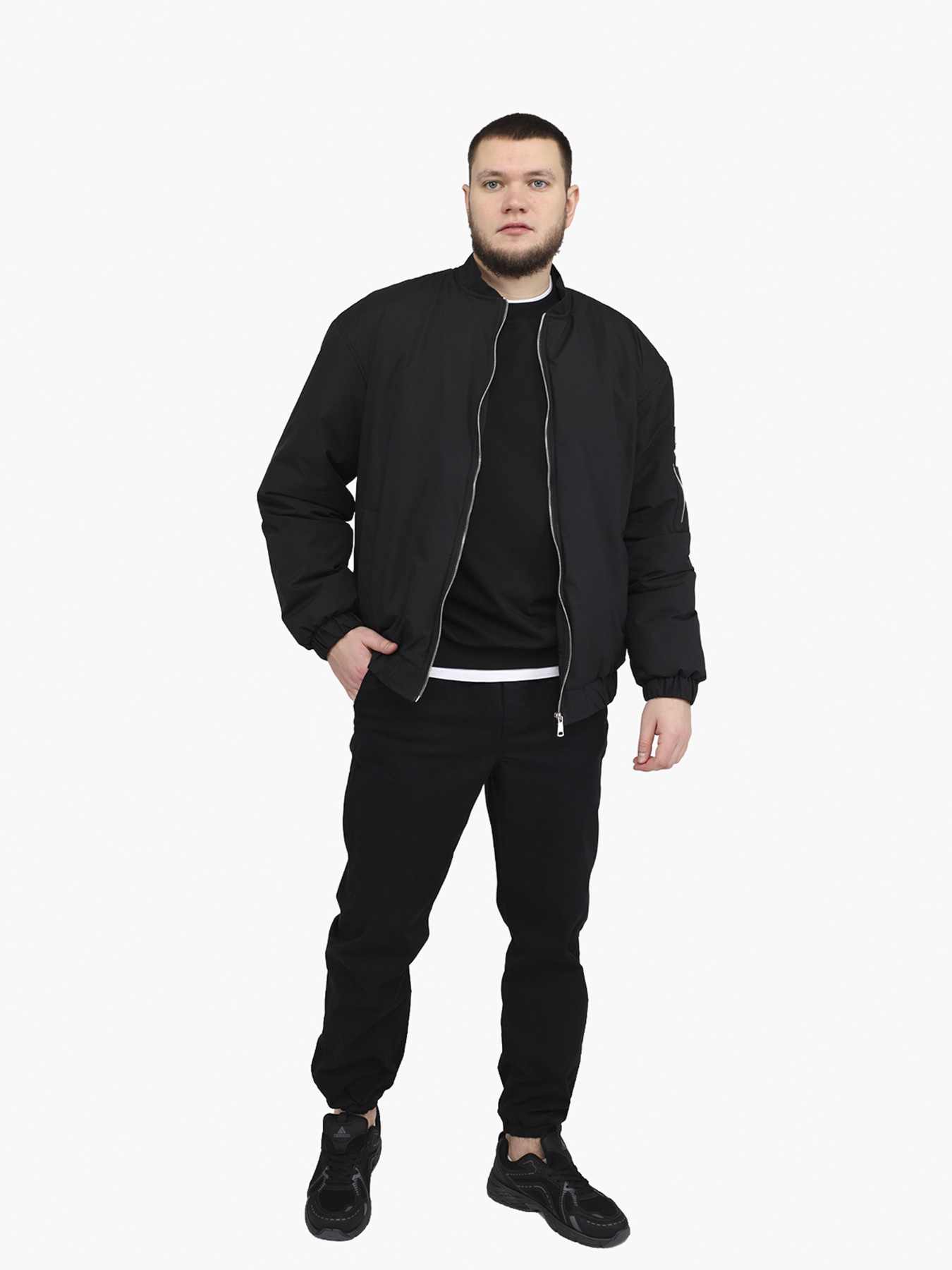 Джогери чоловічі  колір чорний ЦБ-00291974 модель ЦБ-00291974 Фото