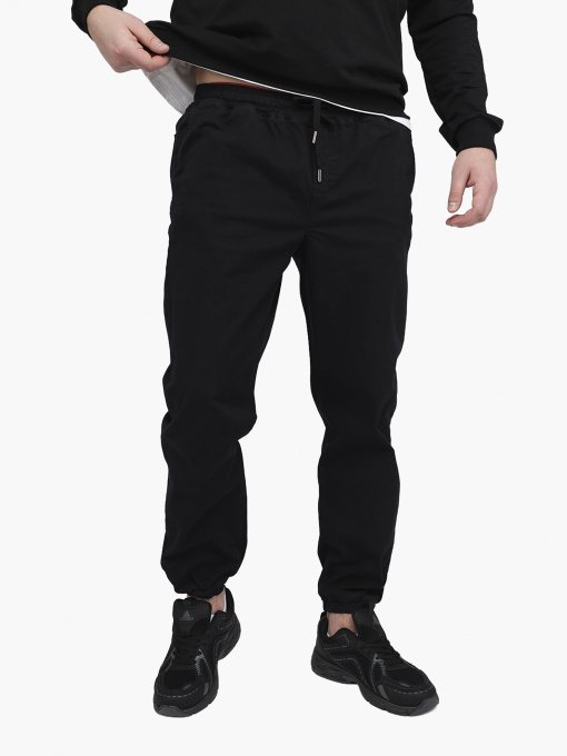 Джогери чоловічі  колір чорний ЦБ-00291974 модель ЦБ-00291974 Фото