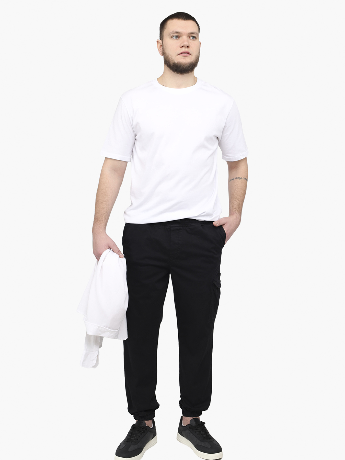 Джогери чоловічі  колір чорний ЦБ-00291976 модель ЦБ-00291976 Фото