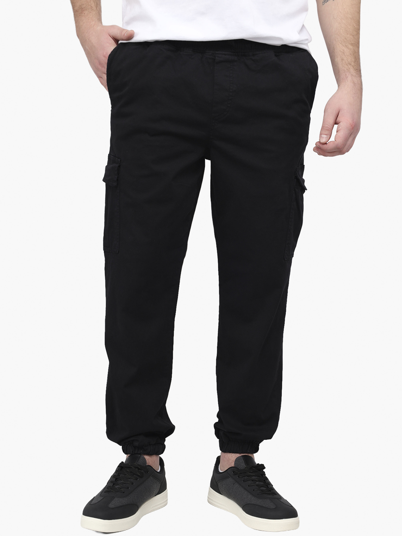 Джогери чоловічі  колір чорний ЦБ-00291976 модель ЦБ-00291976 Фото