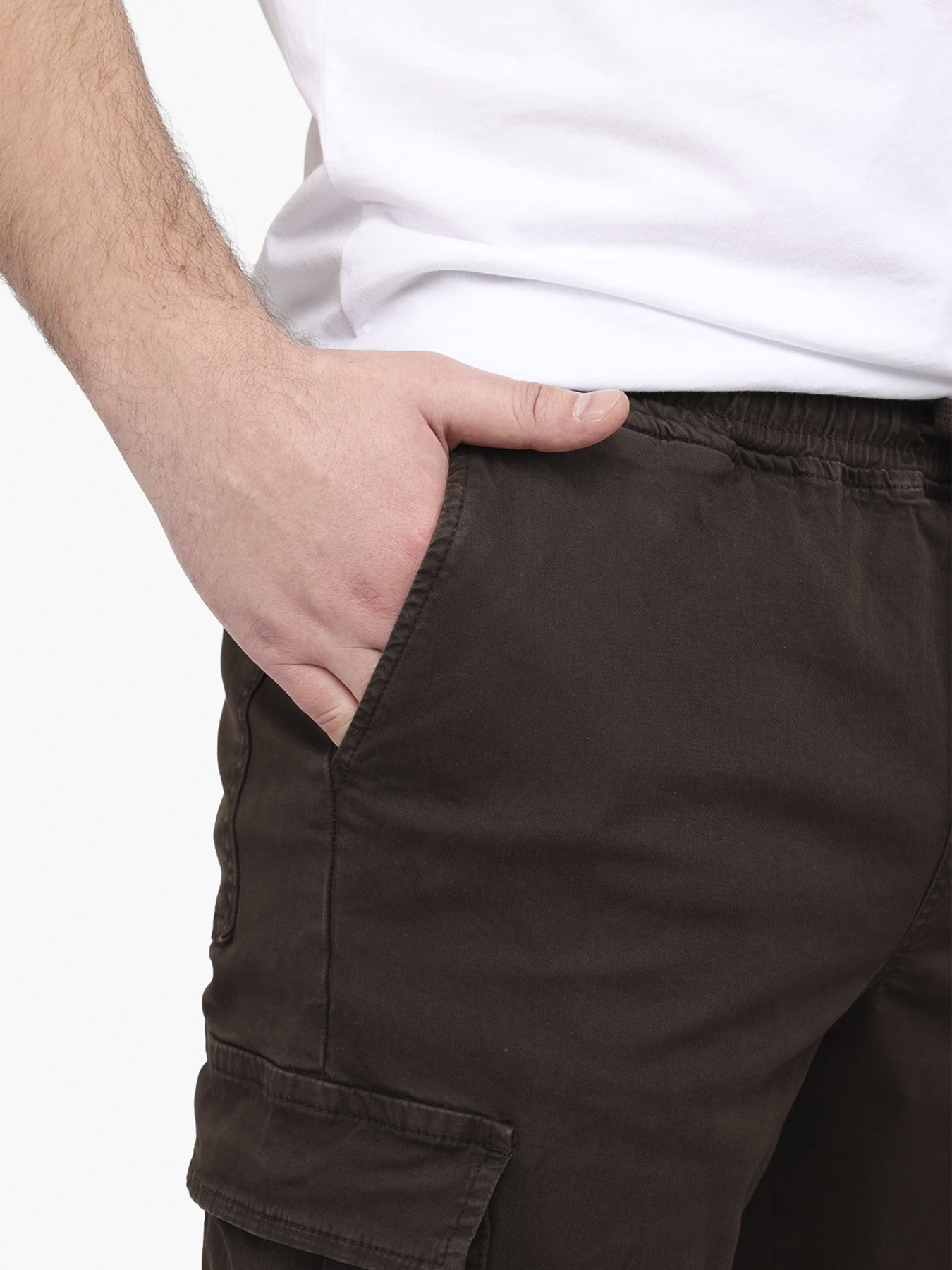 Джоггеры мужские  цвет коричневый ЦБ-00291977 модель ЦБ-00291977 Фото