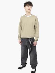 Світшот чоловічий  колір оливковий ЦБ-00292181 модель ЦБ-00292181 Фото