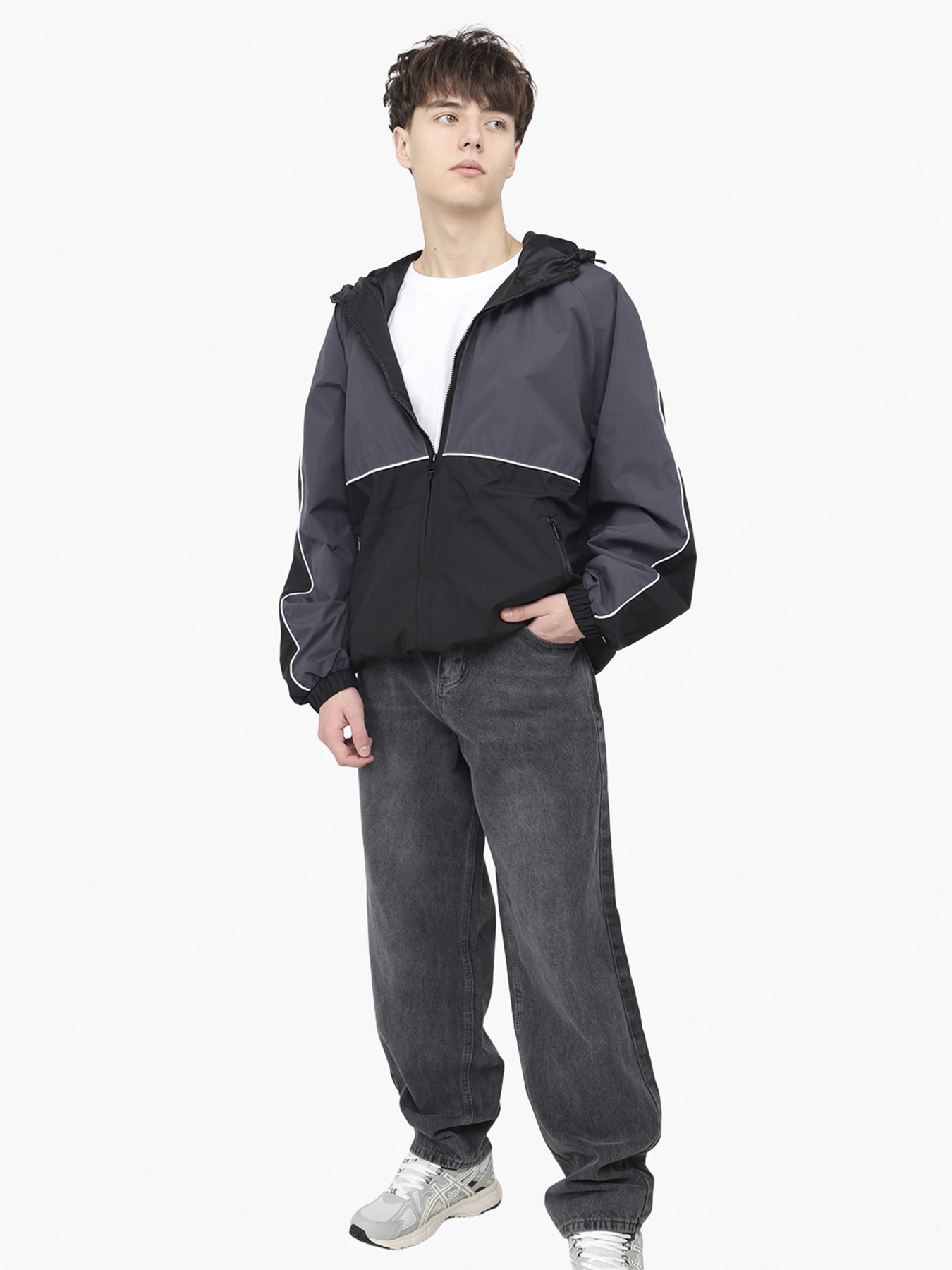 Джинси baggy чоловічі  колір сірий ЦБ-00292371 модель ЦБ-00292371 Фото