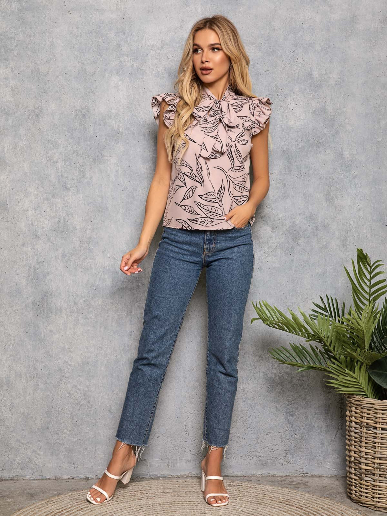 Блуза ISSA Plus модель SA-250_beige Фото