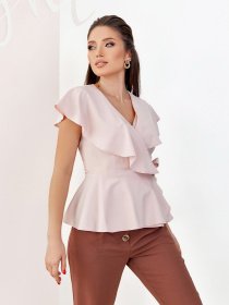 Блуза ISSA Plus модель 12045_pink Фото