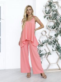 Повсякденний костюм ISSA Plus модель 12067_peach Фото