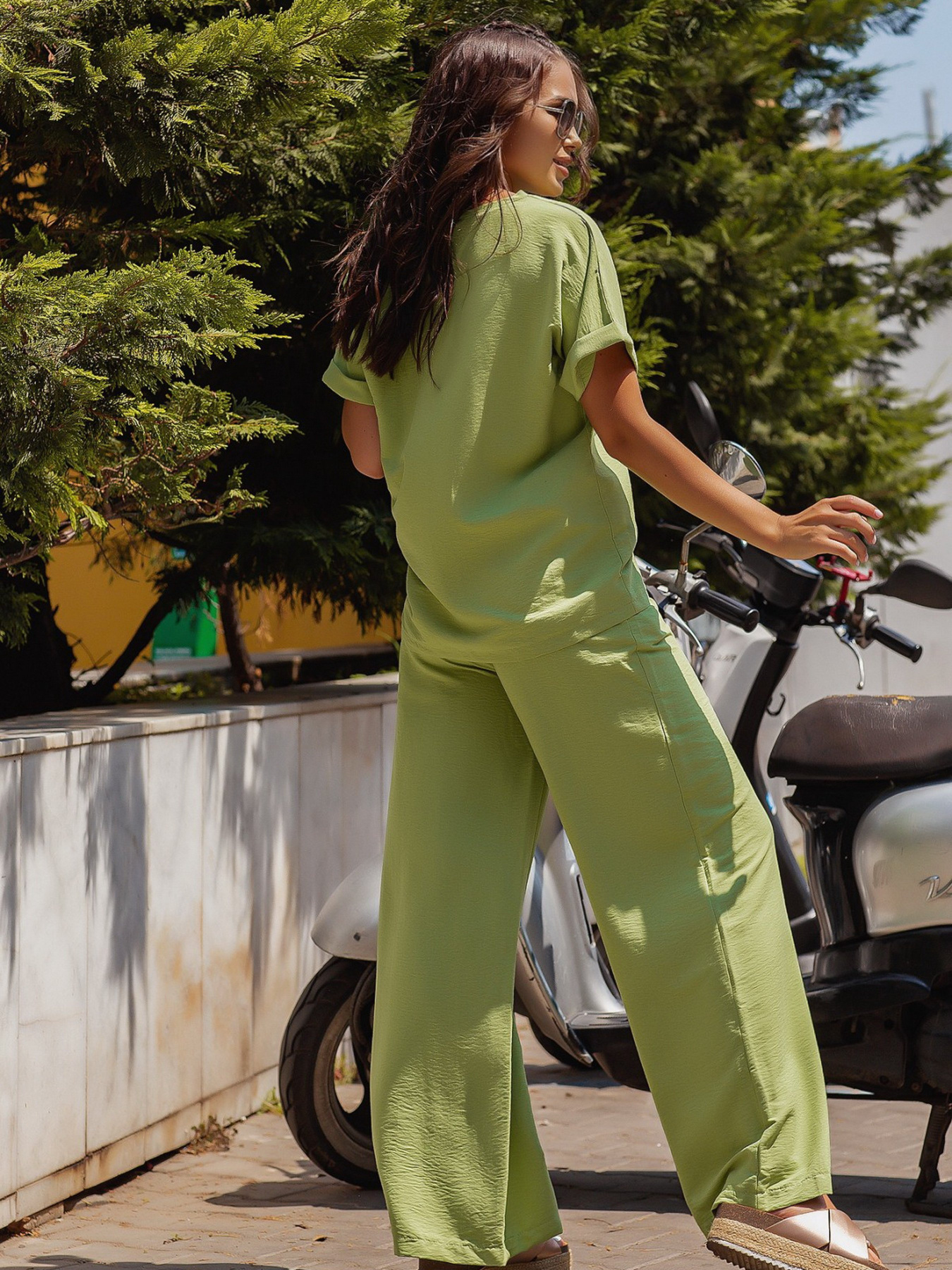 Повсякденний костюм ISSA Plus модель 12766_olive Фото