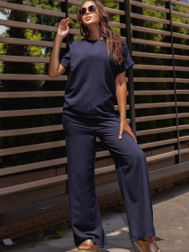 Повсякденний костюм ISSA Plus модель 12766_blue Фото