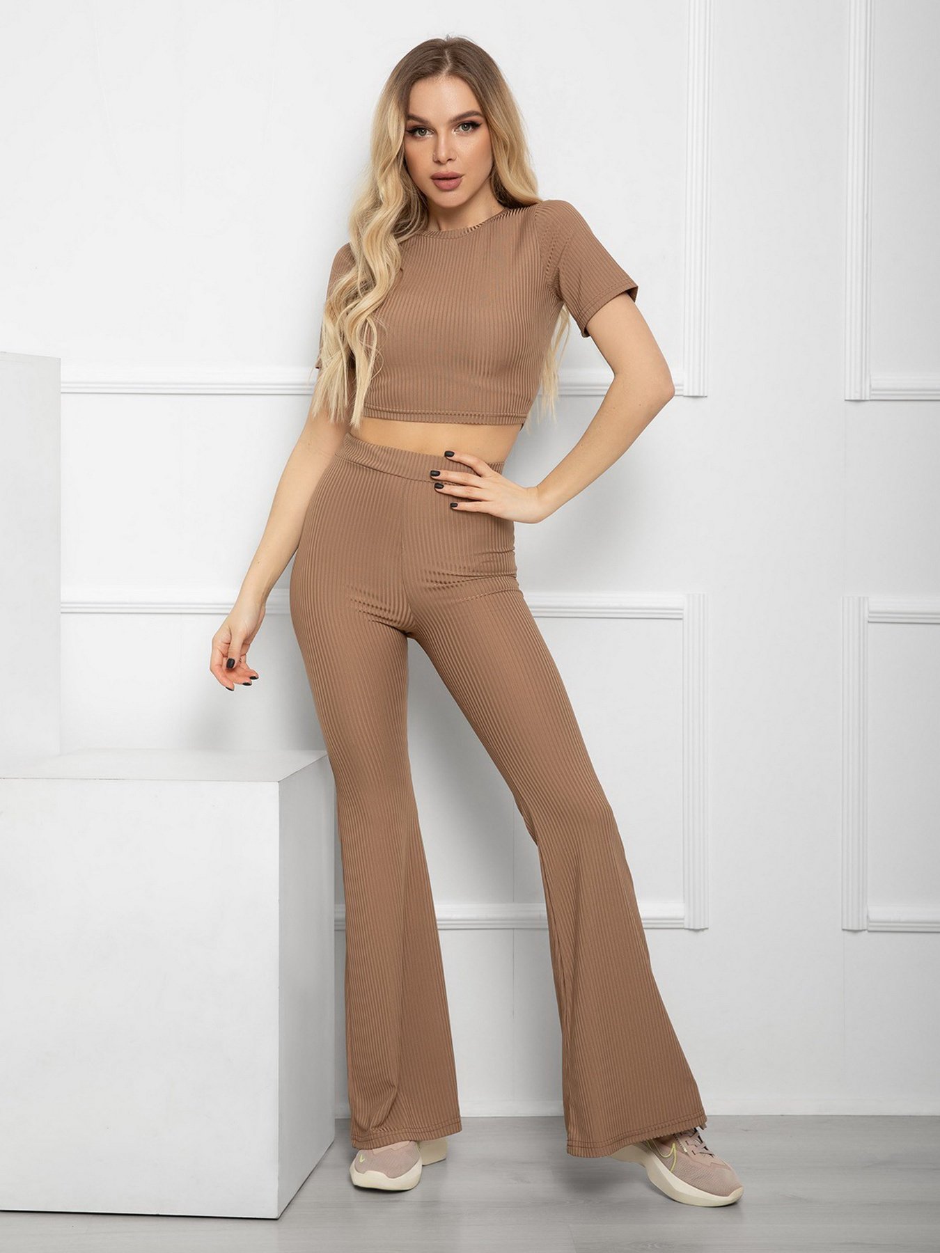Костюм ISSA Plus модель 12597_beige Фото
