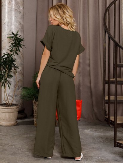Костюм ISSA Plus модель 12766_darkgreen — фото 3 - INTERTOP