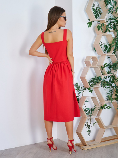 Сарафан ISSA Plus модель 11782_red — фото 6 - INTERTOP
