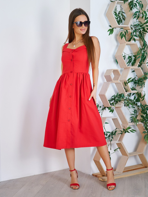 Сарафан ISSA Plus модель 11782_red Фото