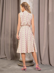 Платье миди ISSA Plus модель 12680_beige Фото