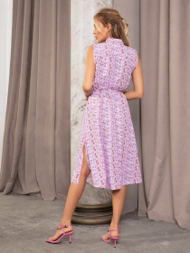 Платье миди ISSA Plus модель 12680_lilac Фото