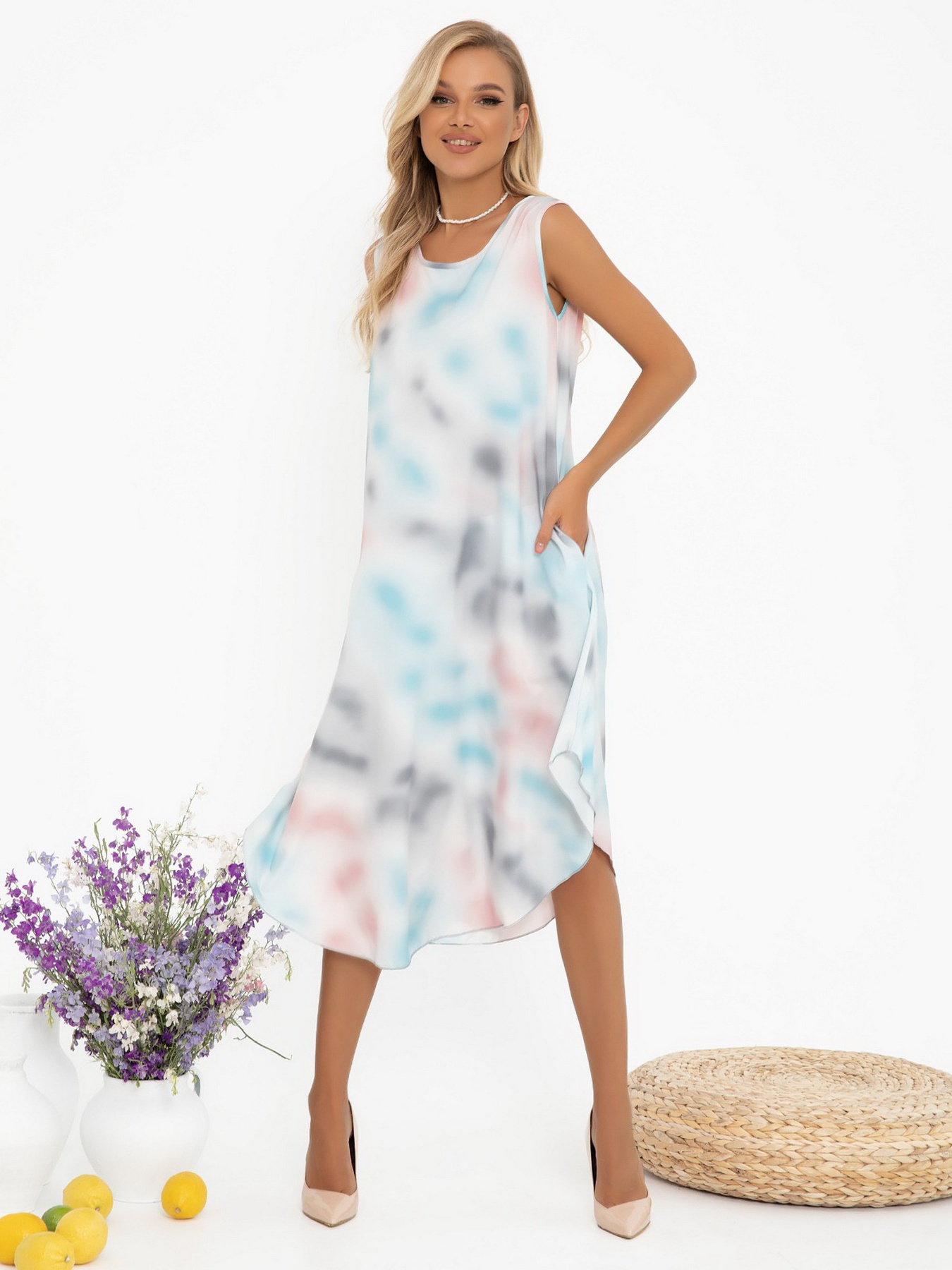 Платья ISSA Plus модель 13016_multicolor Фото