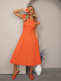 Сарафан ISSA Plus модель 12803_orange Фото