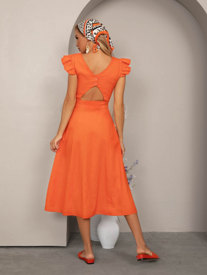 Сарафан ISSA Plus модель 12803_orange — фото 5 - INTERTOP