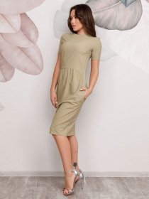 Сукня міді ISSA Plus модель 12491_mint Фото