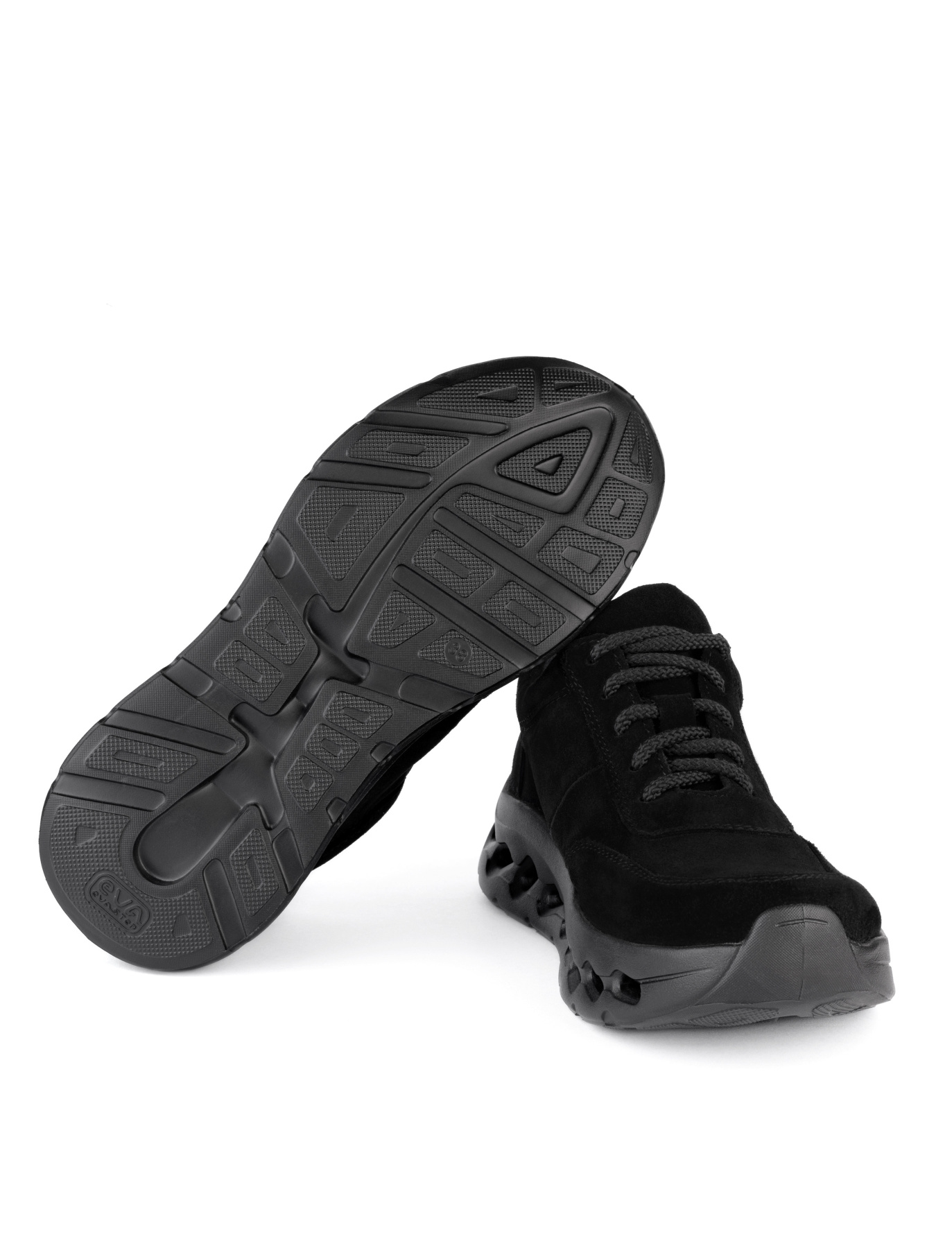 Кросівки жіночі замшеві Casey чорні модель oc1313 Фото