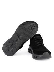 Кросівки жіночі замшеві Casey чорні модель oc1313 Фото