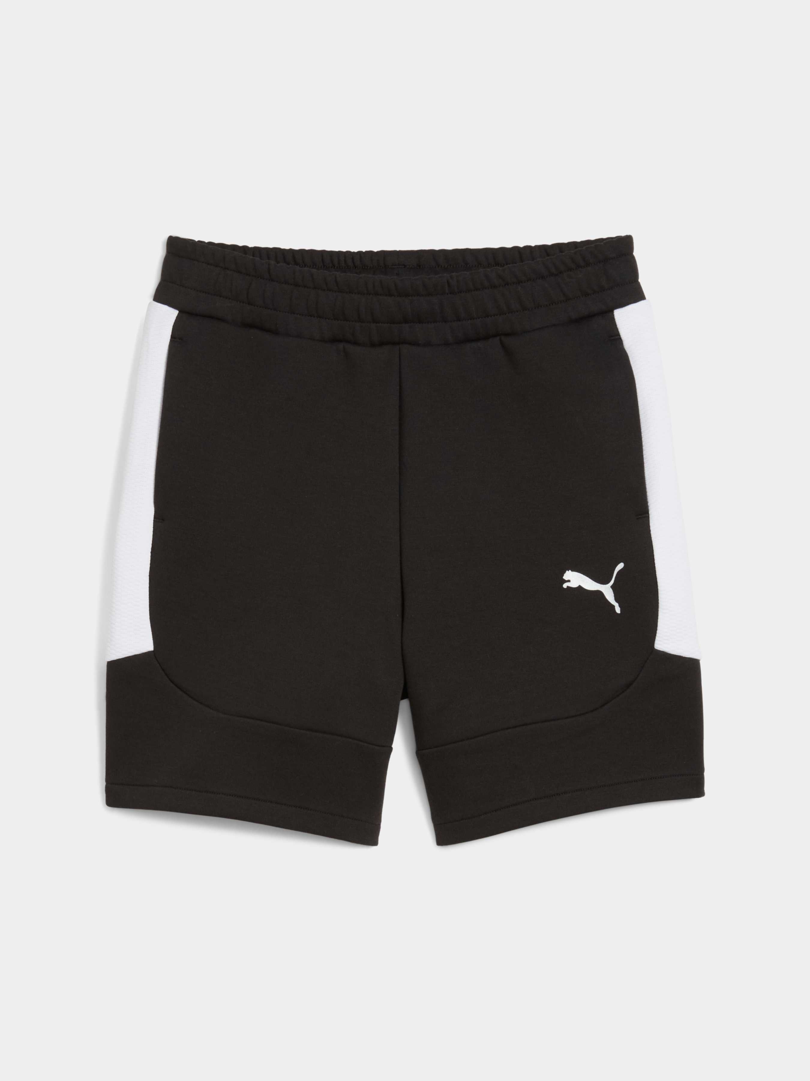 Дитячі Спортивні шорти PUMA Teamevostripe Shorts Jr (659966_03) колір чорний, матеріал комбінований верх
