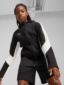 Кофта teamEVOSTRIPE Football Hooded Jacket Youth модель 659963 Фото