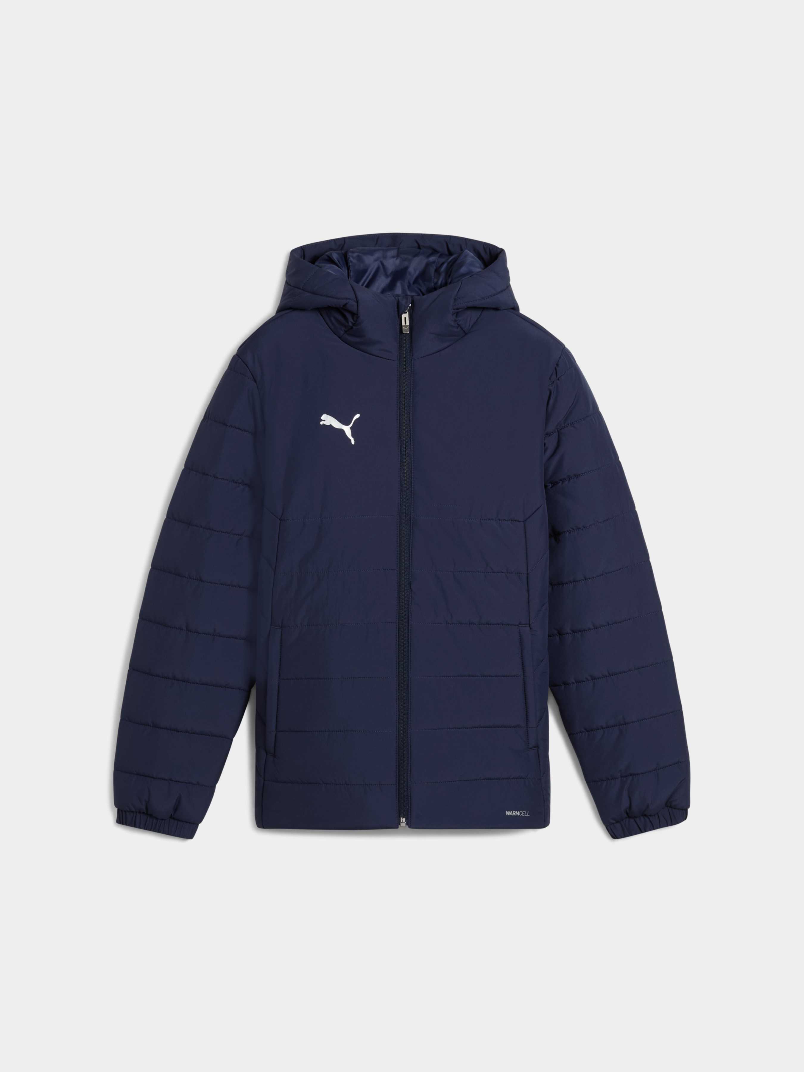 Дитяча Демісезонна куртка PUMA Teamadditions Hood Padded Jr (659738_06) колір синій, матеріал комбінований верх
