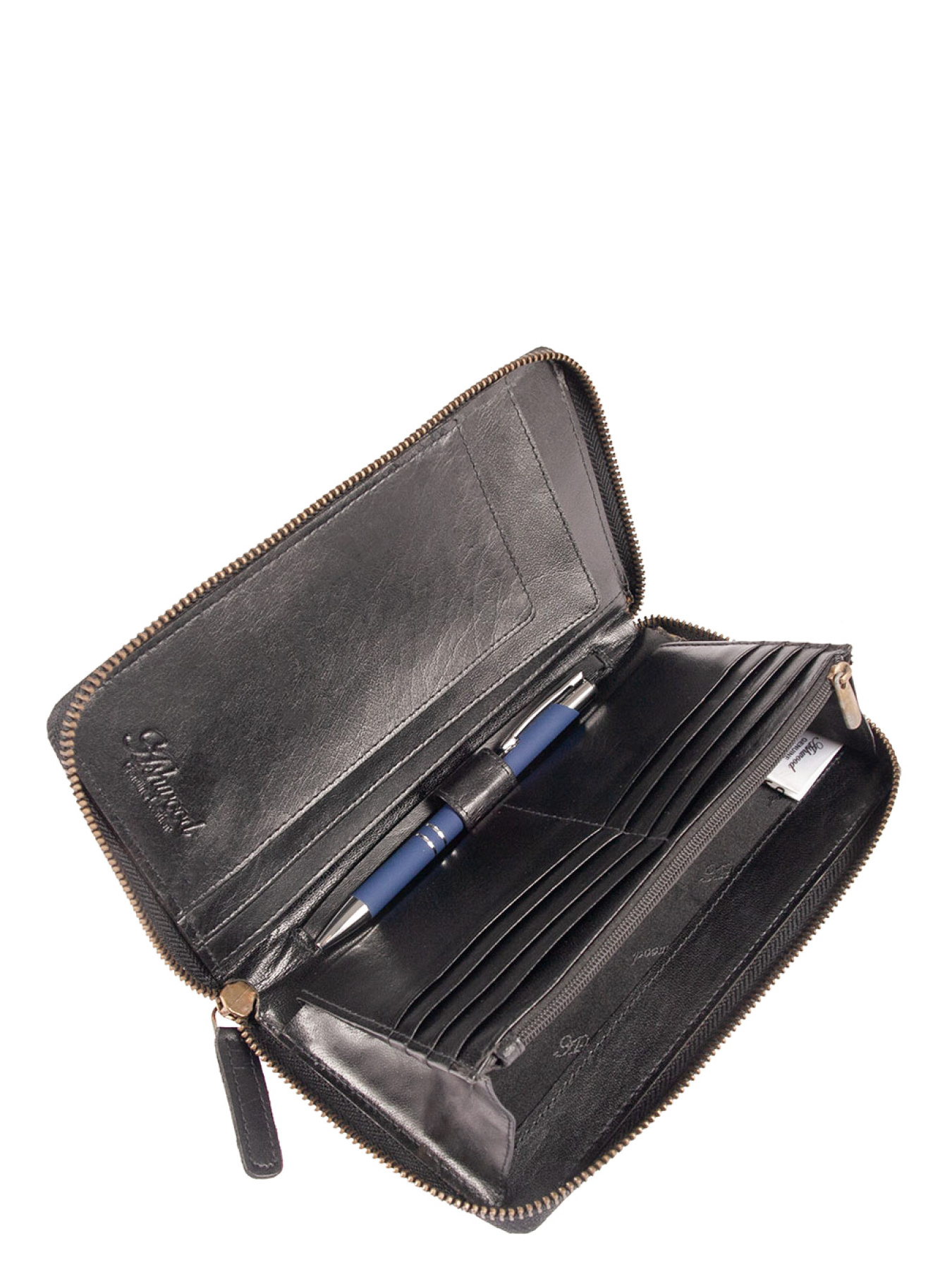 Кошельки Ashwood Leather модель TW01 BLACK Фото