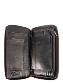 Кошельки Ashwood Leather модель TW01 BLACK Фото