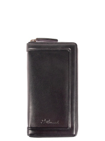 Гаманець Ashwood Leather модель TW01 BLACK Фото